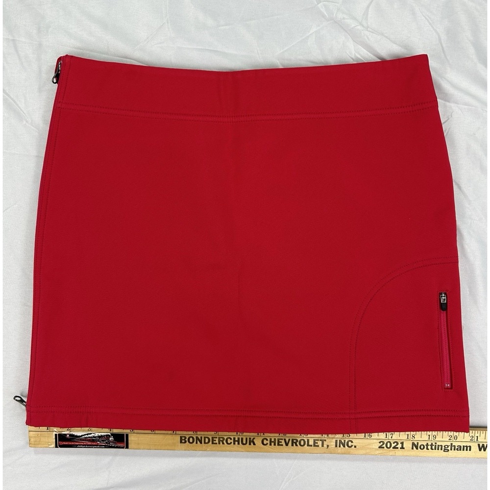 Title Nine Skirt,‎ Cold Killer Fleece Lined Mini Red Pink Size 8 - Picture 8 of 8